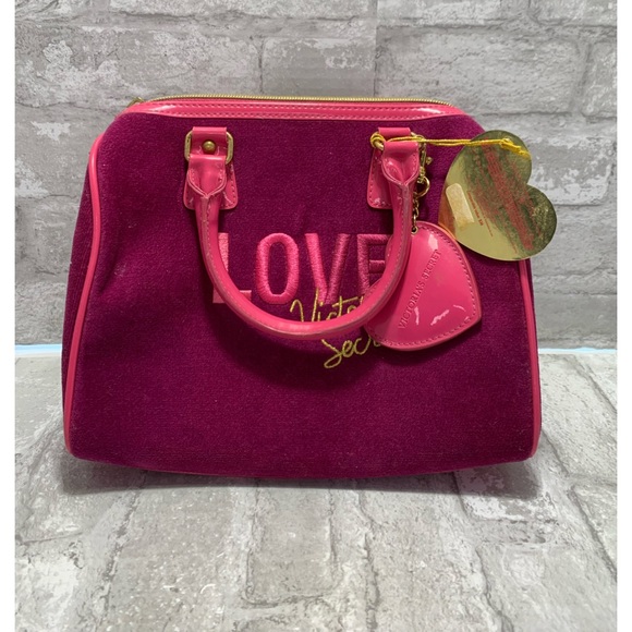 Victoria's Secret Bags Vintage Victorias Secret Purse 9s Y2k Satchel Clueless Velvet Pink